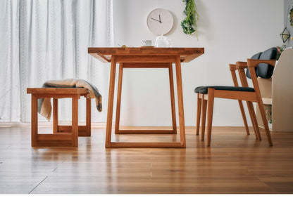 ダイニングセット 4人掛け 4点セット 幅150 オーク無垢材 ベンチ ダイニングテーブルセット 合皮 天然木 ダイニングチェア 食卓 テーブル 椅子 いす(代引不可)