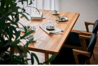 ダイニングセット 4人掛け 4点セット オーク無垢材 ベンチ ダイニングテーブルセット 幅165 合皮 天然木 ダイニングチェア 食卓 テーブル 椅子 いす(代引不可)