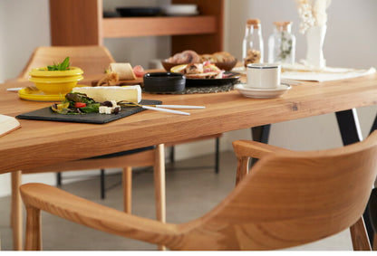 ダイニングセット 4人掛け 5点セット 幅150 オーク無垢材 ダイニングテーブルセット 合皮 天然木 ダイニングチェア 食卓 テーブル 椅子 いす(代引不可)