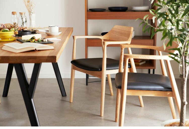 ダイニングセット 4人掛け 5点セット 幅150 オーク無垢材 ダイニングテーブルセット 合皮 天然木 ダイニングチェア 食卓 テーブル 椅子 いす(代引不可)