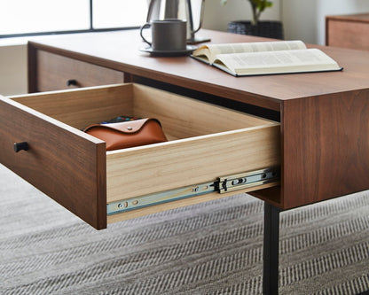 センターテーブル 幅120cm 長方形 コーヒーテーブル タモ ウォールナット 天然木 木製 木目調 スチール ローテーブル 収納付き 引き出し付き コンパクト おしゃれ 北欧 一人暮らし 新生活(代引不可)