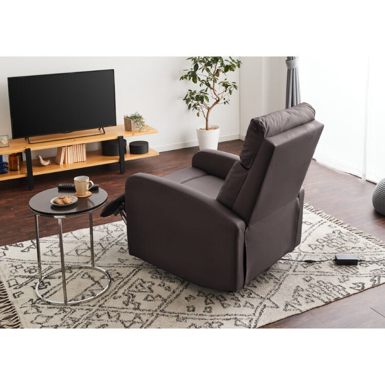 リクライニングチェア 電動 ソファー 1人掛け ハイバック 1人掛けソファー リクライニングソファ リクライニングソファー オットマン 1人用 一人用 おしゃれ 一人暮らし フレア 関家具(代引不可)