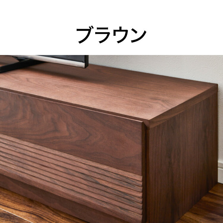 テレビ台 幅150cm 木製 木目調 フルオープンスライドレール付き 可動棚 ローボード テレビラック テレビボード 配線孔 おしゃれ シンプル 北欧 ヴィンテージ 大容量 収納 ナチュラル ブラウン(代引不可)