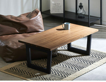 センターテーブル 折り畳み 折りたたみ 幅100 おしゃれ 天然木 無垢材 ウォールナット ブラック オーク ナチュラル ブラウン 一枚板風 ローテーブル リビングテーブル 木製 木目(代引不可)