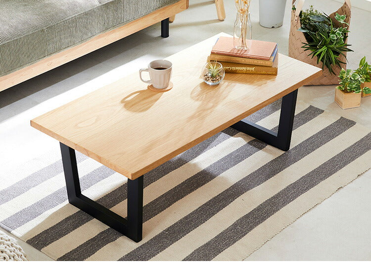 センターテーブル 折り畳み 折りたたみ 幅100 おしゃれ 天然木 無垢材 ウォールナット ブラック オーク ナチュラル ブラウン 一枚板風 ローテーブル リビングテーブル 木製 木目(代引不可)