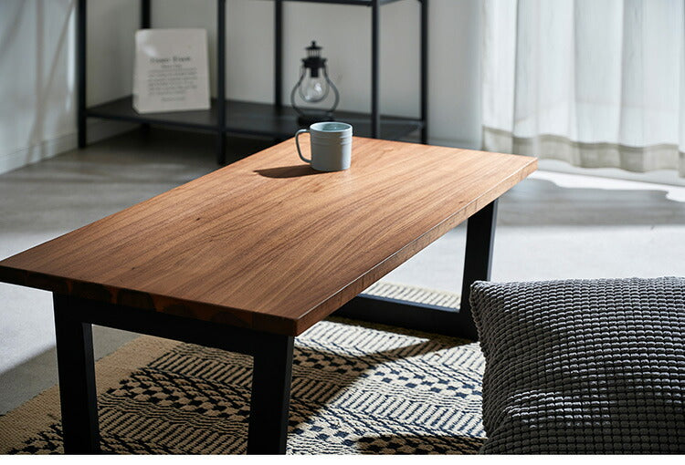 センターテーブル 折り畳み 折りたたみ 幅100 おしゃれ 天然木 無垢材 ウォールナット ブラック オーク ナチュラル ブラウン 一枚板風 ローテーブル リビングテーブル 木製 木目(代引不可)