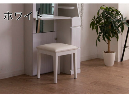 スツール 椅子 幅38 高さ42 アンティーク調 ドレッサースツール チェア 白 黒 ホワイト ブラック モノトーン かわいい 北欧 韓国インテリア おしゃれ(代引不可)
