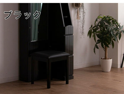 スツール 椅子 幅38 高さ42 アンティーク調 ドレッサースツール チェア 白 黒 ホワイト ブラック モノトーン かわいい 北欧 韓国インテリア おしゃれ(代引不可)