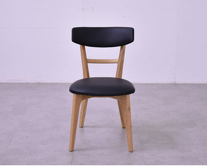 ダイニングチェア 2脚セット 2個組 オーク 天然木 チェア 肘掛け 椅子 いす 合皮 デザインチェア おしゃれ モダン 北欧 シンプル 背もたれ ナチュラル インテリア(代引不可)