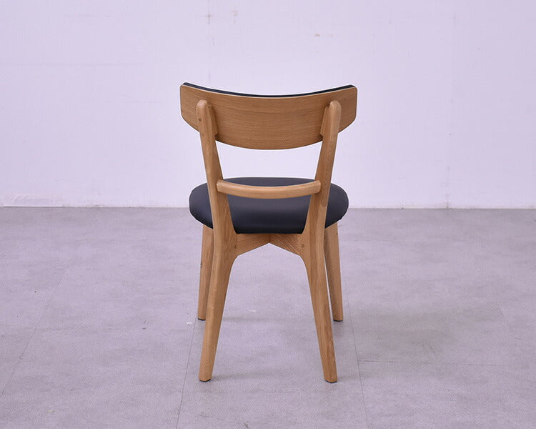 ダイニングチェア 2脚セット 2個組 オーク 天然木 チェア 肘掛け 椅子 いす 合皮 デザインチェア おしゃれ モダン 北欧 シンプル 背もたれ ナチュラル インテリア(代引不可)