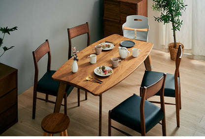 ダイニングチェア 2脚セット 2個組 オーク 天然木 チェア 肘掛け 椅子 いす 合皮 デザインチェア おしゃれ モダン 北欧 シンプル 背もたれ ナチュラル インテリア(代引不可)