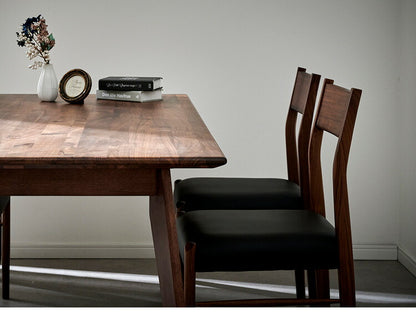 ダイニングチェア 2脚セット 2個組 オーク 天然木 チェア 肘掛け 椅子 いす 合皮 デザインチェア おしゃれ モダン 北欧 シンプル 背もたれ ナチュラル インテリア(代引不可)