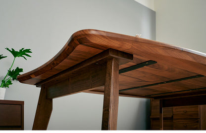 ダイニングセット 4人掛け 5点セット ウォールナット無垢材 ダイニングテーブルセット 幅140 合皮 天然木 ダイニングチェア 食卓 テーブル 椅子 いす(代引不可)