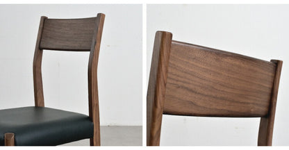 ダイニングセット 4人掛け 5点セット ウォールナット無垢材 ダイニングテーブルセット 幅140 合皮 天然木 ダイニングチェア 食卓 テーブル 椅子 いす(代引不可)