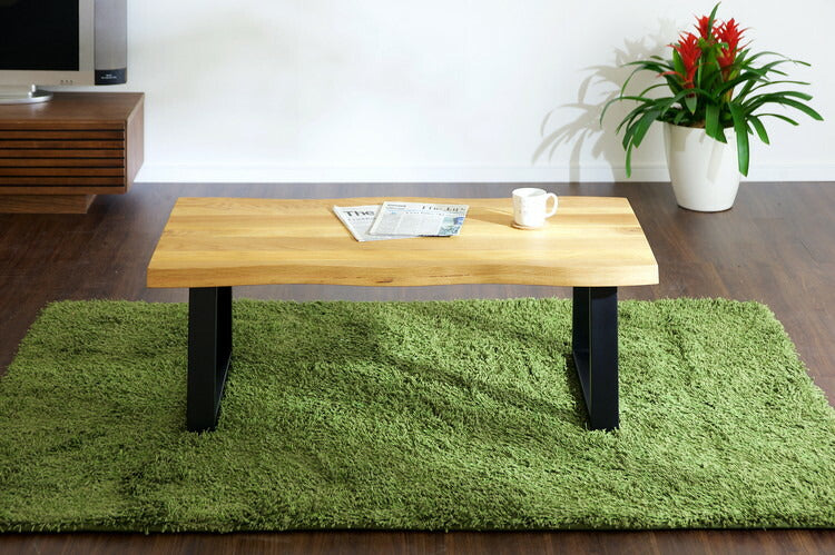 センターテーブル 幅110cm 高級材オーク無垢 木製 オイル塗装 おしゃれ 北欧 ヴィンテージ リビングテーブル コーヒーテーブル シンプル 座卓 ローテーブル カフェ レトロ 一人暮らし(代引不可)