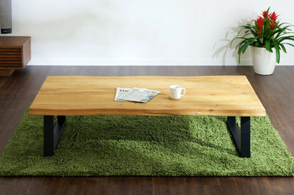 センターテーブル 幅150cm 高級材オーク無垢 木製 オイル塗装 おしゃれ 北欧 ヴィンテージ リビングテーブル コーヒーテーブル シンプル 座卓 ローテーブル カフェ レトロ 一人暮らし(代引不可)