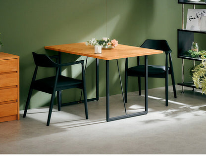 ダイニングセット 2人掛け 3点セット 幅120 ヘリンボーン オーク アッシュ無垢材 ダイニングテーブルセット 合皮 天然木 ダイニングチェア 食卓 テーブル 椅子 いす(代引不可)