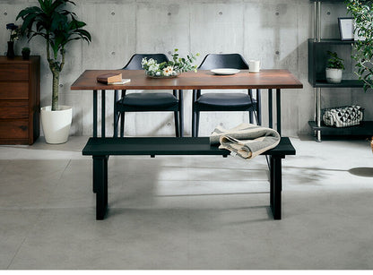 ダイニングセット 4人掛け 4点セット 幅150 ヘリンボーン ウォールナット アッシュ無垢材 ダイニングテーブルセット 合皮 天然木 ダイニングチェア 食卓 テーブル 椅子 いす(代引不可)