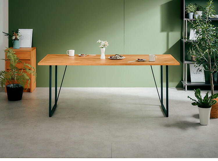 ダイニングテーブル 単品 幅180 ラバーウッド無垢材 オーク ナチュラル 6人掛け リビング テーブル ダイニング おしゃれ 北欧 モダン 食卓 テーブル 天然木(代引不可)