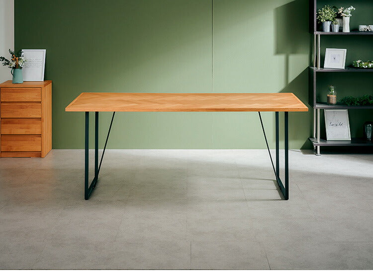 ダイニングテーブル 単品 幅180 ラバーウッド無垢材 オーク ナチュラル 6人掛け リビング テーブル ダイニング おしゃれ 北欧 モダン 食卓 テーブル 天然木(代引不可)