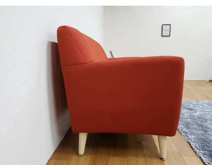 ソファ 2.5人掛け 幅165cm ファブリック おしゃれ 北欧 ローソファ フロアソファ 2人掛け 3人掛け 肘あり 肘掛け シンプル 脚 取り外し 新生活 一人暮らし 脚 取り付け(代引不可)