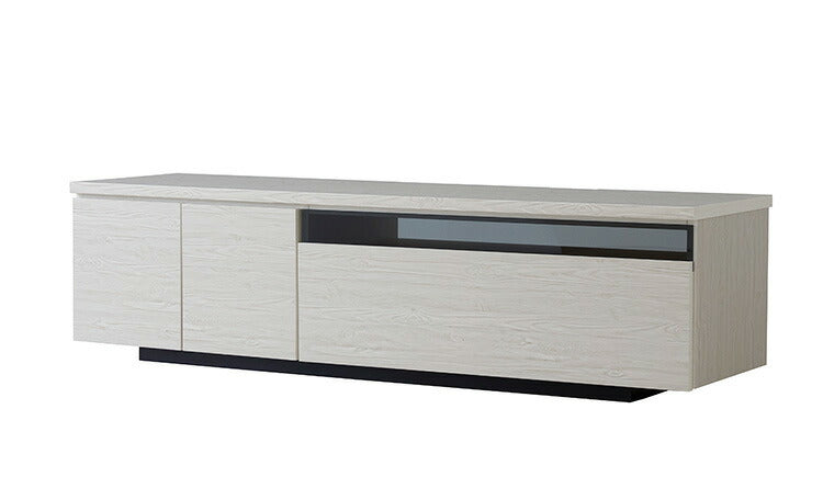 テレビ台 ローボード 白 幅150 完成品 国産 奥行39 高さ40 おしゃれ ブラック ガラス リビング 収納 TVラック TVボード 木目 テレビボード(代引不可)