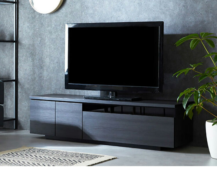 テレビ台 ローボード 白 幅150 完成品 国産 奥行39 高さ40 おしゃれ ブラック ガラス リビング 収納 TVラック TVボード 木目 テレビボード(代引不可)