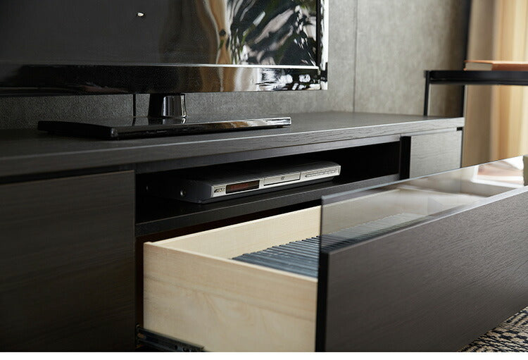 テレビ台 ローボード 白 幅180 完成品 国産 奥行39 高さ40 おしゃれ ブラック ガラス リビング 収納 TVラック TVボード 木目 テレビボード(代引不可)