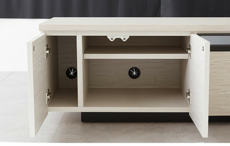 テレビ台 ローボード 白 幅180 完成品 国産 奥行39 高さ40 おしゃれ ブラック ガラス リビング 収納 TVラック TVボード 木目 テレビボード(代引不可)