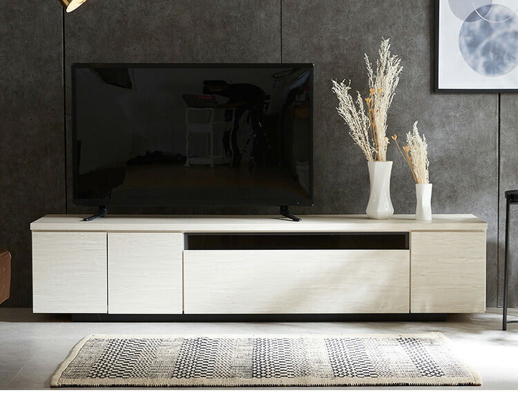 テレビ台 ローボード 白 幅180 完成品 国産 奥行39 高さ40 おしゃれ ブラック ガラス リビング 収納 TVラック TVボード 木目 テレビボード(代引不可)