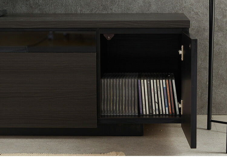 テレビ台 ローボード 白 幅180 完成品 国産 奥行39 高さ40 おしゃれ ブラック ガラス リビング 収納 TVラック TVボード 木目 テレビボード(代引不可)