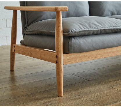 ソファー 幅181cm 3人掛け ソファ おしゃれ 木製 北欧 リクライニング リクライニングソファ 6段階調整可能 木肘ソファ カフェ 無垢材 ナチュラル 広め ファブリック(代引不可)