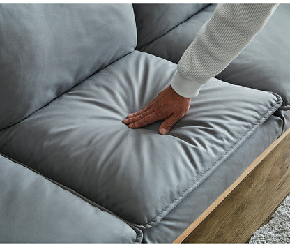 ソファー 幅181cm 3人掛け ソファ おしゃれ 木製 北欧 リクライニング リクライニングソファ 6段階調整可能 木肘ソファ カフェ 無垢材 ナチュラル 広め ファブリック(代引不可)