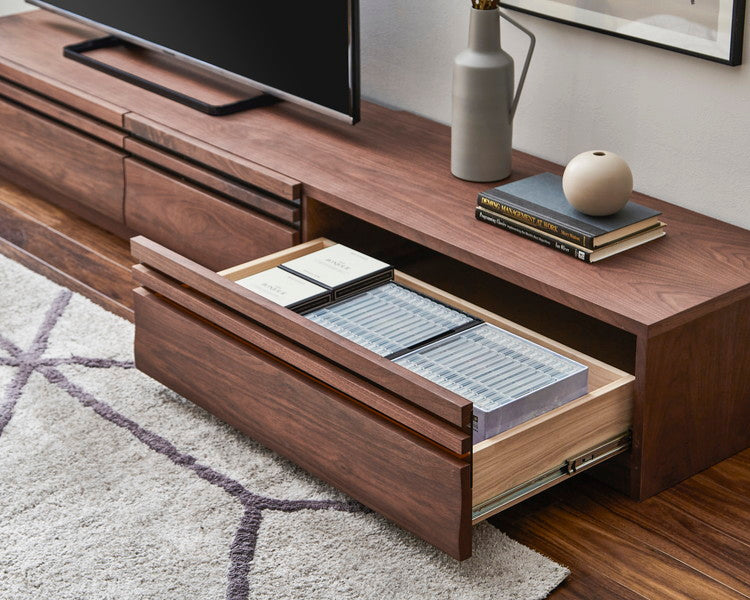 テレビボード 幅150cm 木製 テレビ台 フラップ扉 フルオープンスライドレール付き 大容量 おしゃれ 北欧 ヴィンテージ ローボード シンプル 配線孔 木目調 テレビラック 収納 ブラウン ナチュラル(代引不可)