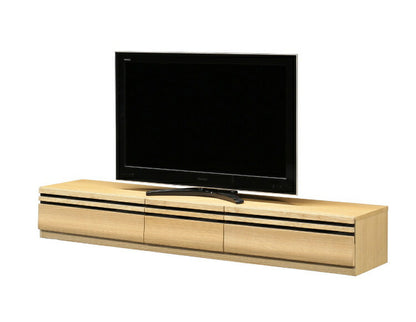 テレビボード 幅200cm 木製 テレビ台 フラップ扉 フルオープンスライドレール付き 大容量 おしゃれ 北欧 ヴィンテージ ローボード シンプル 配線孔 木目調 テレビラック 収納 ブラウン ナチュラル(代引不可)