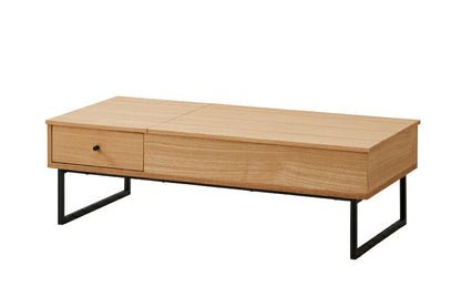 リビングテーブル 幅120cm 昇降テーブル ローテーブル リフティングテーブル 天然木 センターテーブル PCデスク コンパクト テレワーク 在宅ワーク おしゃれ 北欧 シンプル モダン 天板昇降(代引不可)