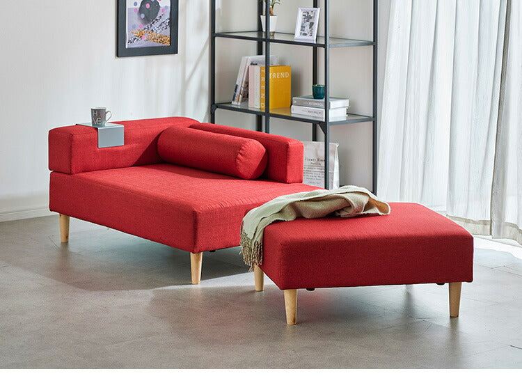 ソファ ソファー ローソファ カウチソファー テーブル付き ソファーベッド レイアウト自在 2Pソファ 二人掛け 三人掛け 幅120 sofa ファブリック おしゃれ 北欧(代引不可)