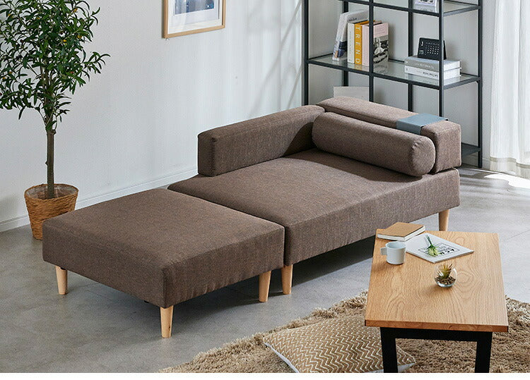 ソファ ソファー ローソファ カウチソファー テーブル付き ソファーベッド レイアウト自在 2Pソファ 二人掛け 三人掛け 幅120 sofa ファブリック おしゃれ 北欧(代引不可)