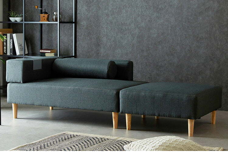 ソファ ソファー ローソファ カウチソファー テーブル付き ソファーベッド レイアウト自在 2Pソファ 二人掛け 三人掛け 幅120 sofa ファブリック おしゃれ 北欧(代引不可)