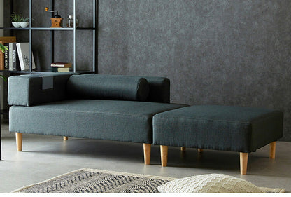 ソファ ソファー ローソファ カウチソファー テーブル付き ソファーベッド レイアウト自在 2Pソファ 二人掛け 三人掛け 幅120 sofa ファブリック おしゃれ 北欧(代引不可)