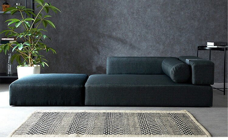 ソファ ソファー ローソファ カウチソファー テーブル付き ソファーベッド レイアウト自在 2Pソファ 二人掛け 三人掛け 幅120 sofa ファブリック おしゃれ 北欧(代引不可)