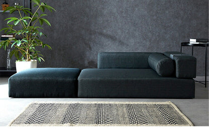 ソファ ソファー ローソファ カウチソファー テーブル付き ソファーベッド レイアウト自在 2Pソファ 二人掛け 三人掛け 幅120 sofa ファブリック おしゃれ 北欧(代引不可)