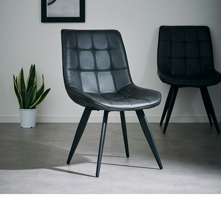 ダイニングチェア 2脚セット 2個組 アイアン 合皮 チェア 椅子 いす デザインチェア おしゃれ モダン 北欧 シンプル 背もたれ ナチュラル インテリア キャメル グレー(代引不可)