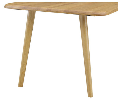 ダイニングテーブル 幅165cm 北欧スタイル コンパクト 無垢集成材 ウォールナット オーク 角丸長方形 4本脚 ウレタン塗装 食卓テーブル 天然木 ナチュラル シンプル モダン 北欧 おしゃれ(代引不可)