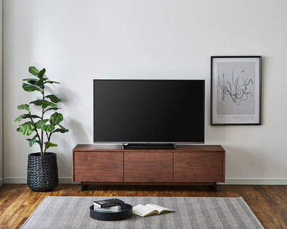 テレビ台 幅150cm スチール脚付き テレビボード 天然木 完成品 収納付き ローボード おしゃれ 北欧 モダン リビング 収納棚 フルオープンスライドレール TV台 TVボード シンプル 一人暮らし(代引不可)