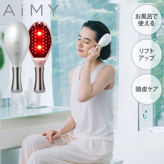 AiMY エイミー ビーブラッシュ BEE BRUSH 電気ブラシ ブラシ EMS 美顔器 頭皮 頭筋 リフト エイジングケア 美容家電 ほうれい線 毛穴 スパ ヘッドスパ 美肌 口角 小顔 プレゼント ギフト AIM-BT130
