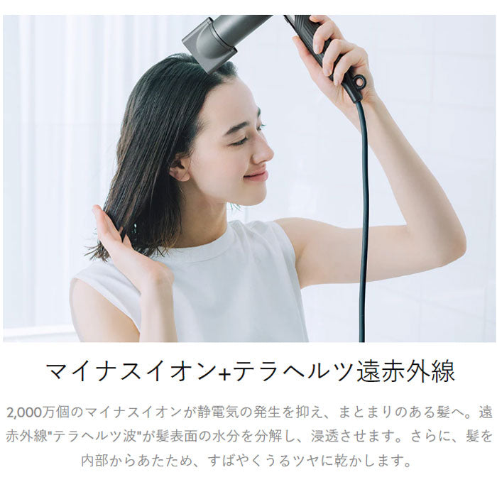 AiMY エイミー ビュートリートプロ ドライヤー 速乾 大風量 小型 軽量 マイナスイオン うるおい 乾燥機 プレゼント ギフト AIM-HD01