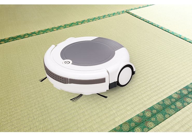ecomo ロボットクリーナー ツカモトエイム ロボット掃除機 お掃除ロボット 全自動掃除機 ポンテライン エコモ ピュアホワイト AIM-RC21 ダブル回転ブラシ 軽量 コンパクト