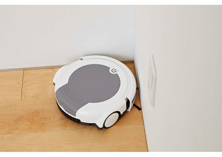 ecomo ロボットクリーナー ツカモトエイム ロボット掃除機 お掃除ロボット 全自動掃除機 ポンテライン エコモ ピュアホワイト AIM-RC21 ダブル回転ブラシ 軽量 コンパクト