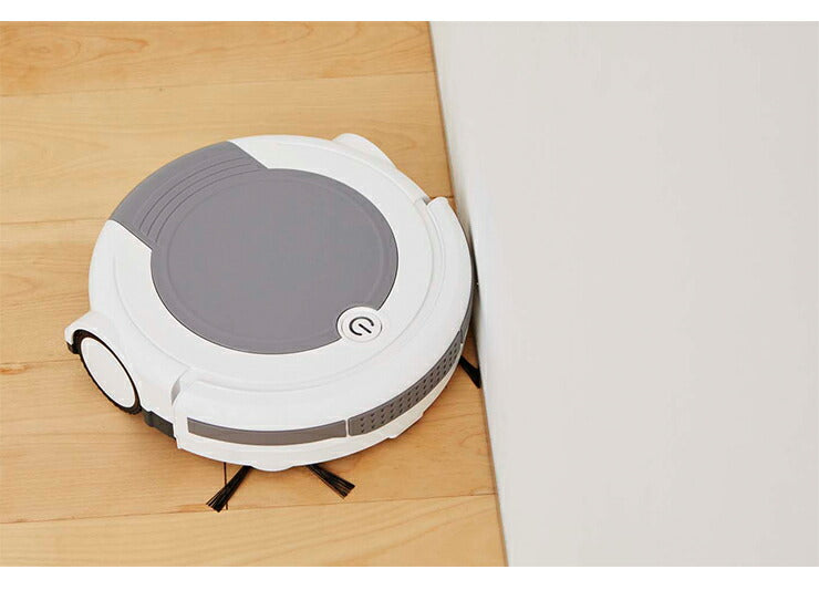 ecomo ロボットクリーナー ツカモトエイム ロボット掃除機 お掃除ロボット 全自動掃除機 ポンテライン エコモ ピュアホワイト AIM-RC21 ダブル回転ブラシ 軽量 コンパクト